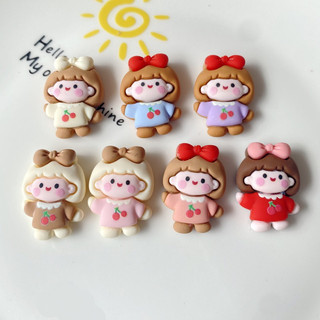 Charm gắn dép, sticker gắn dép búp bê có sẵn nút gắn dép sục, dép crocs
