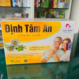 Định Tâm An – Dưỡng tâm an thần - Hỗ trợ làm giảm các triệu chứng mất ngủ, khó ngủ