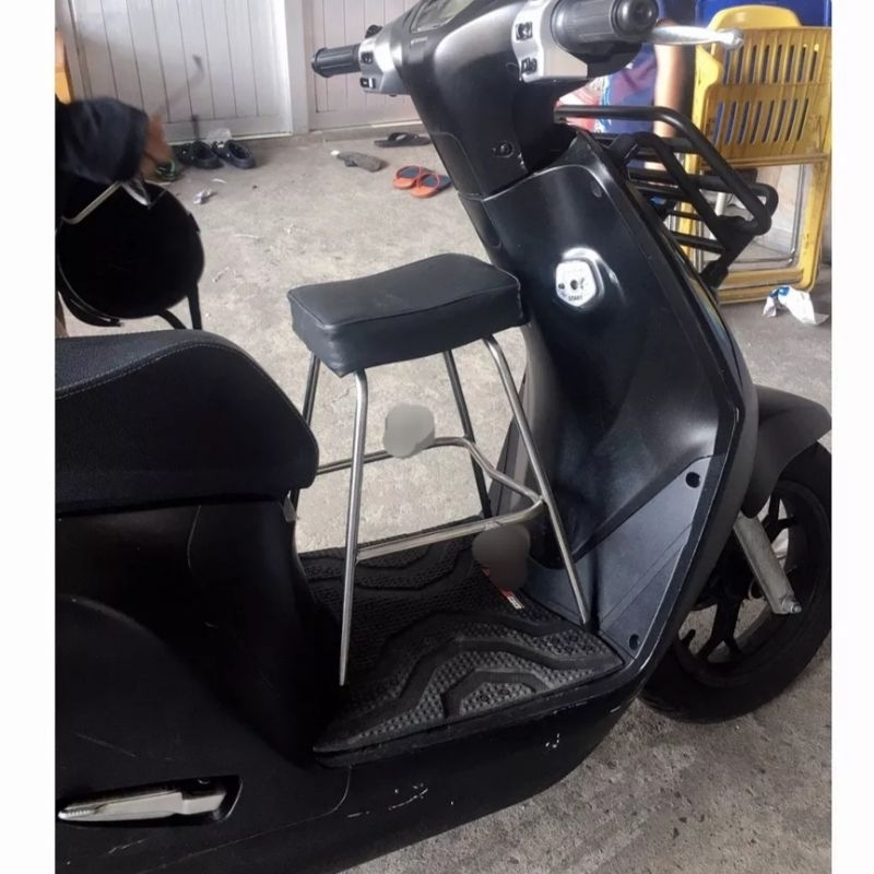 Ghế Inox Ngồi Xe Máy Cho Bé Các Loại Xe Không Có Vòng ,Ghế Đôn Xe Máy