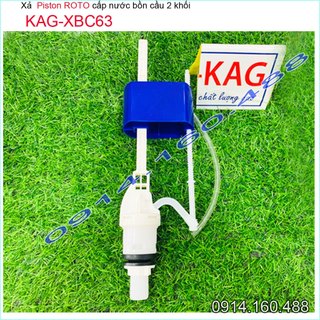 Cụm phao cấp nước bồn cầu KAG-XBC63, cụm cấp nước Piton cho xí bệt,  cột cấp nước cầu két rời  90% bồn cầu lắp vừa