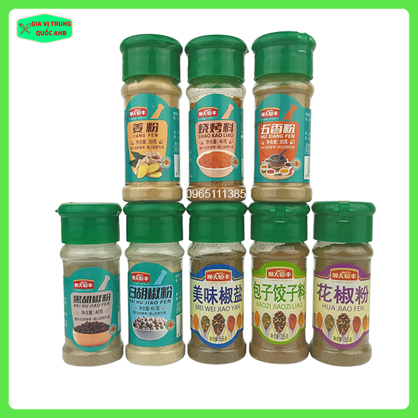 Lọ Rắc Bột Nấu Ăn, Nướng - 8 Vị