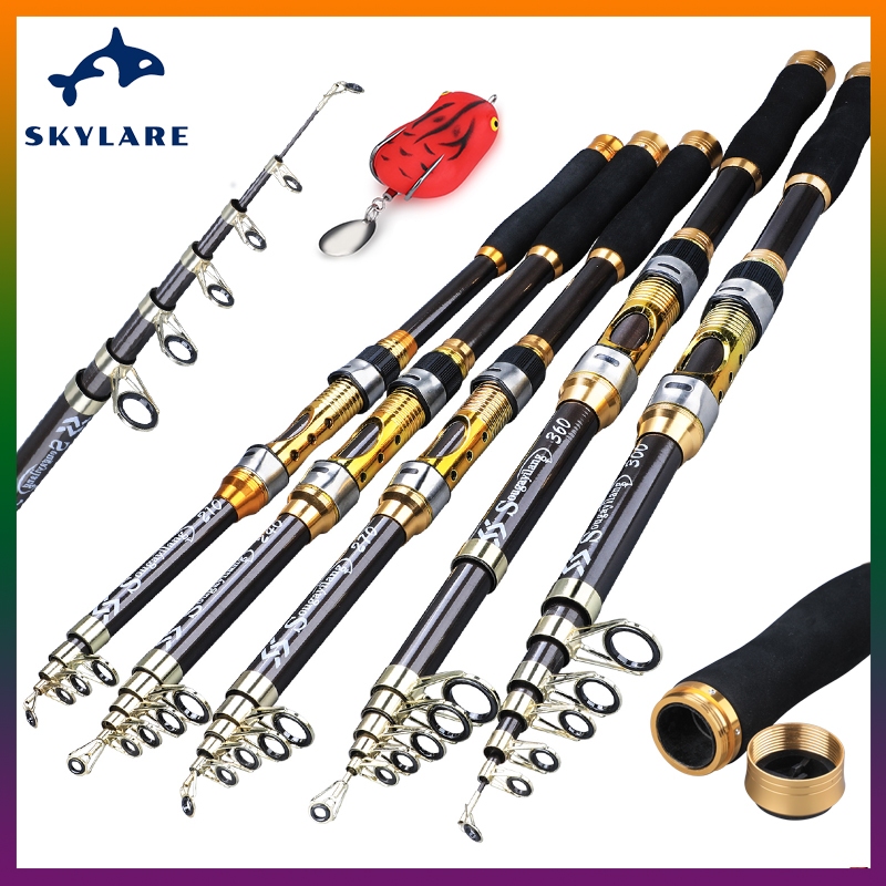 sougayilang cần câu cá bằng sợi Carbon 2.1-3.6M，giá rẻ chất lượng tốt cần câu Thiết bị câu cá để câu cá ngoài trời