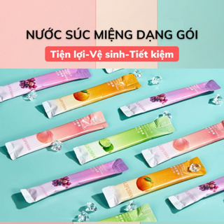 Gói nước súc miệng hương trái cây 10ml rât tiện lợi, giúp răng trắng sáng