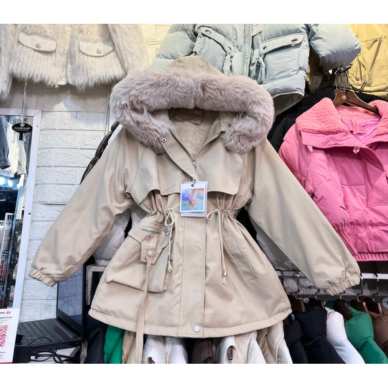 Áo Khoác Parka lót lông siêu dày ấm mẫu mới nhất 2023
