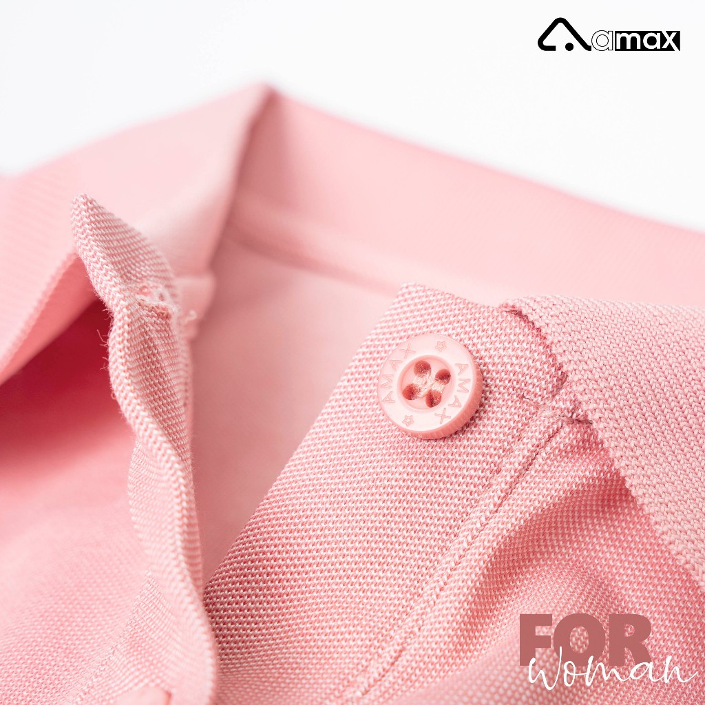 Áo Polo vải Cotton cá sâu thanh lịch, sang trọng cho nữ - Thương hiệu AMAX