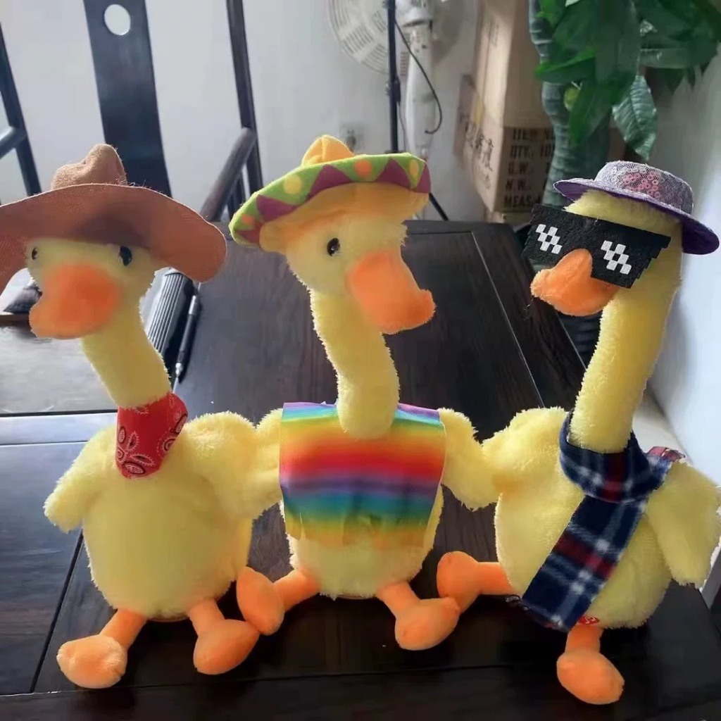 Đồ Chơi Vịt Nhồi Bông Biết Nhảy Múa Và Nhại Giọng Nói Chạy Dành Cho Trẻ Em Hình Thú Ngộ Nghĩnh