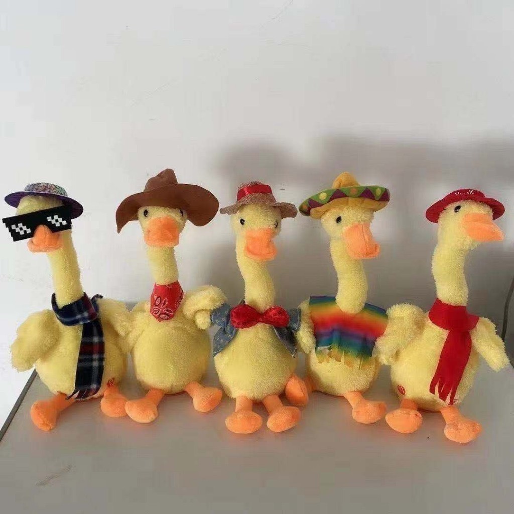 Đồ Chơi Vịt Nhồi Bông Biết Nhảy Múa Và Nhại Giọng Nói Chạy Dành Cho Trẻ Em Hình Thú Ngộ Nghĩnh