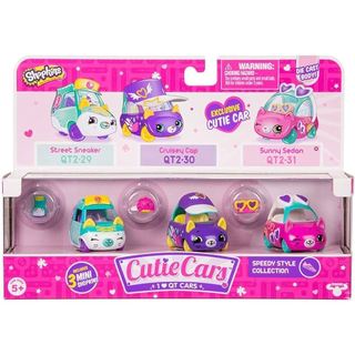 Bộ đồ chơi 3 xe Cutie Cars Shopkins Season 1 Fast N Fruity 3 Pack (Mỹ)