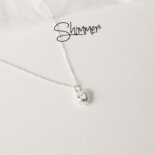 Dây Chuyền Nữ BẠC 925 CAO CẤP SHIMMER SILVER SWEETIE Mặt Hình Trái Tim Đặc Ngọt Ngào Nữ Tính