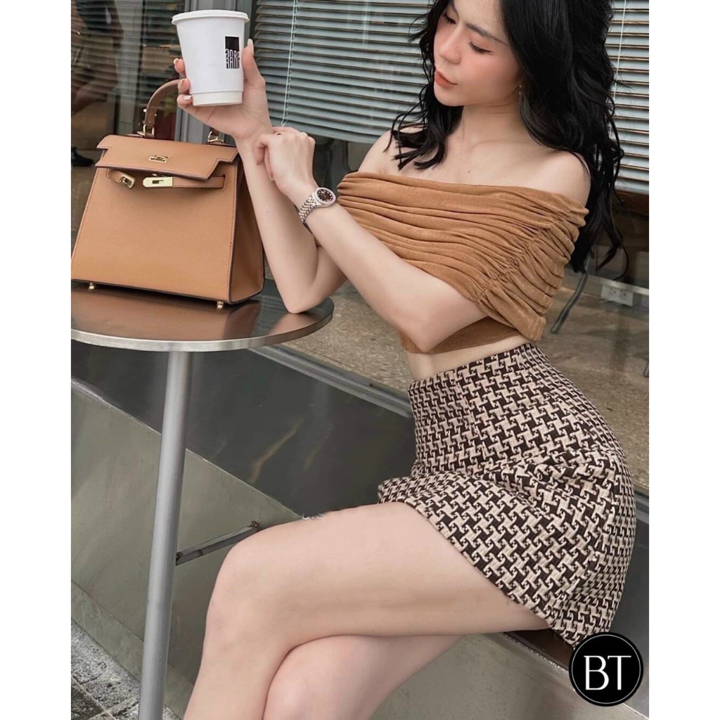Chân Váy Dạ Cạp Lưng Cao BIG SIZE Dáng Con Ong Chữ A Xòe Phồng Hàng Đẹp THUS881