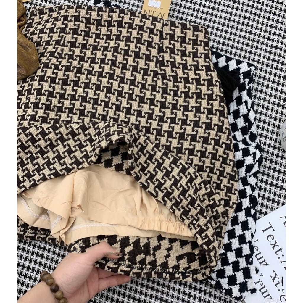 Chân Váy Dạ Cạp Lưng Cao BIG SIZE Dáng Con Ong Chữ A Xòe Phồng Hàng Đẹp THUS881