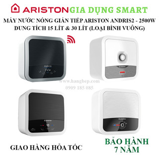 Máy nước nóng gián tiếp ariston andris2 - dung tích 15 lít & 30 lít - giữ nhiệt lên đến 48 giờ