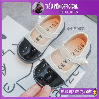 Giày dép cho bé, Giày búp bê đế bệt trắng xinh xắn cho bé gái YG035 | Tiểu Yến Kid