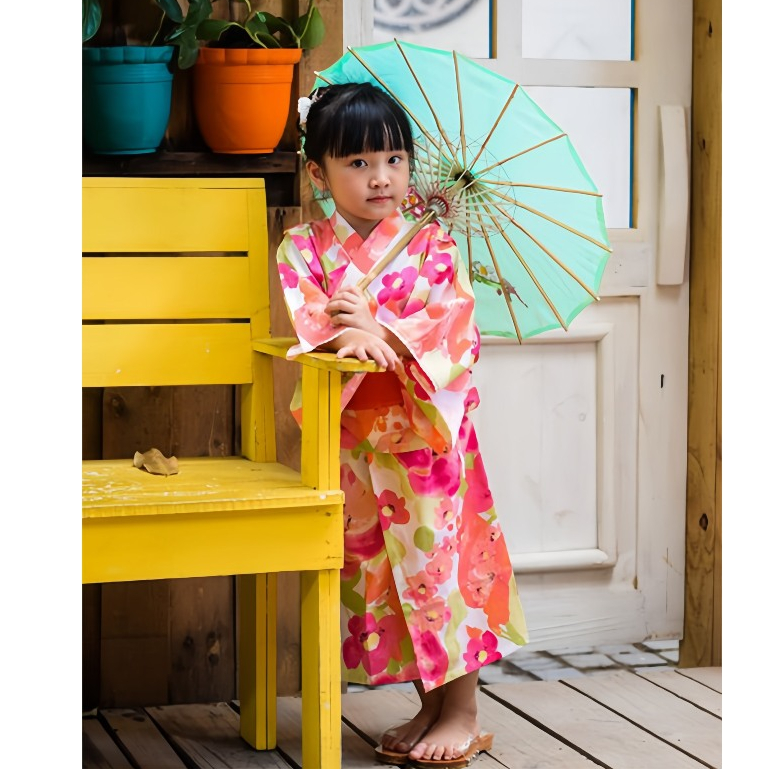 Kimono Trẻ Em Cách Tân Phong Cách Nhật Bản