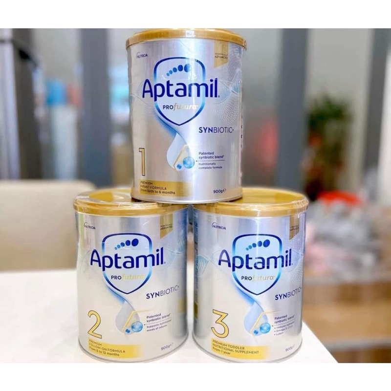 Sữa Aptamil Úc bạc Profutura Úc Số 1,2,3, 4 - Hộp 900gr