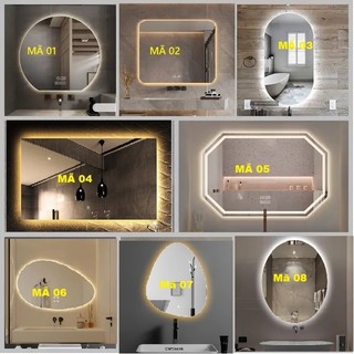Gương treo tường, gương nhà tắm đèn led cảm ứng 50 x 70 được đánh giá cao