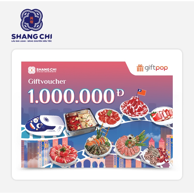 Hà Nội [Evoucher] Shang Chi - Phiếu quà tặng Lẩu Đài Loan Băng Chuyền 1000K