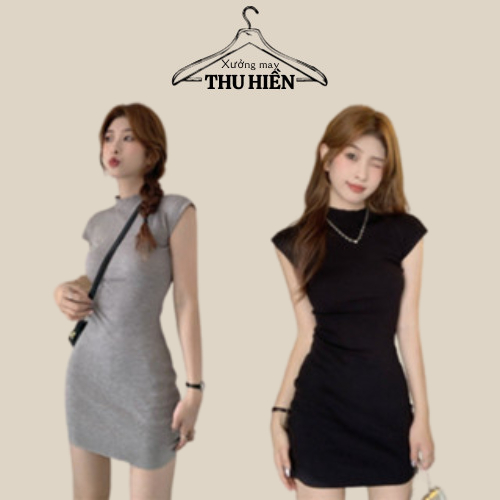 Váy len dày mini dáng cổ lọ tay hến 3 màu sang chảnh,Đầm ôm sát body siu xinh sexy quyến rũ hotrend 2023 Xuongmaythuhien