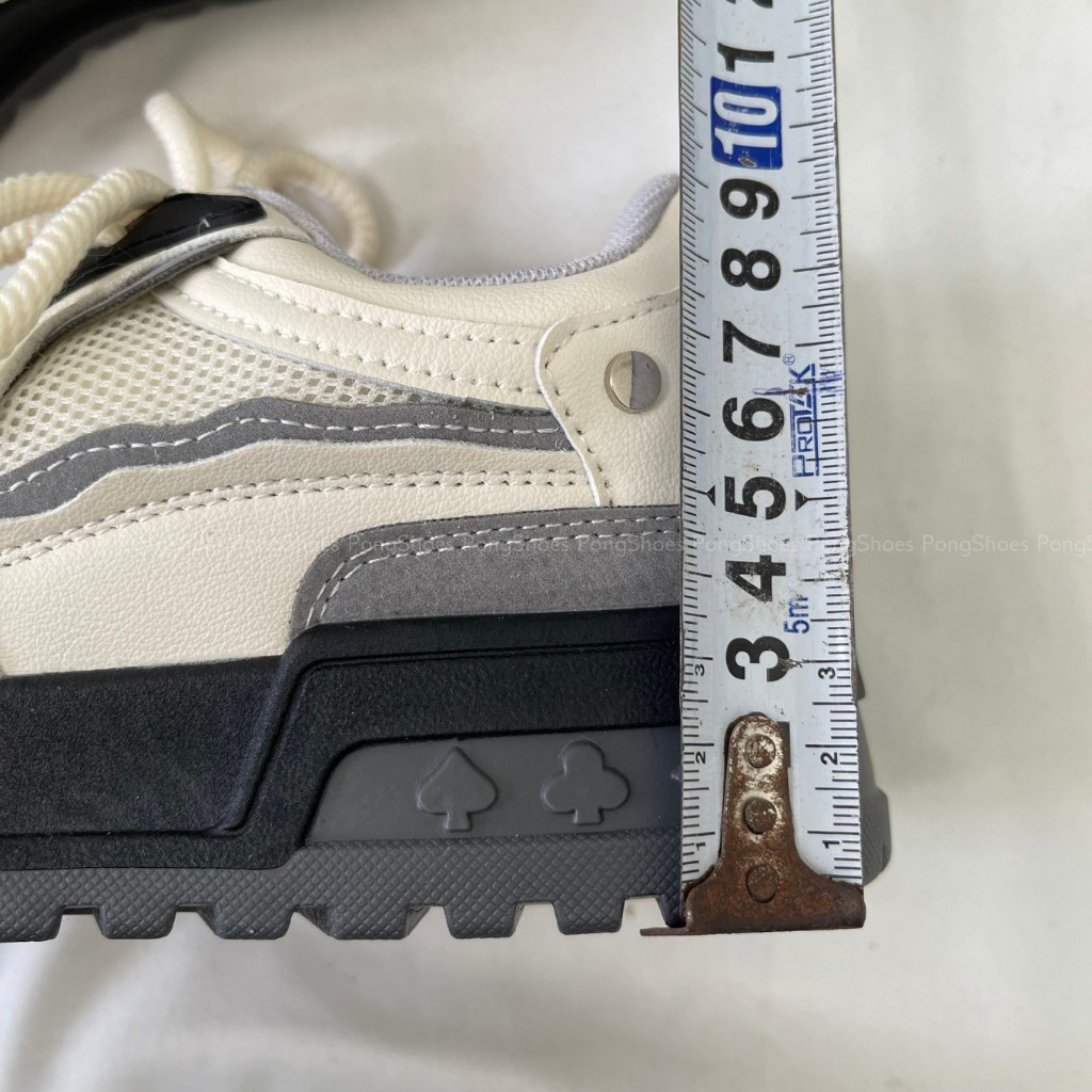 Giày Sneaker Phối Lưới Trắng Pong Shoes- Full Box- Mã 1639
