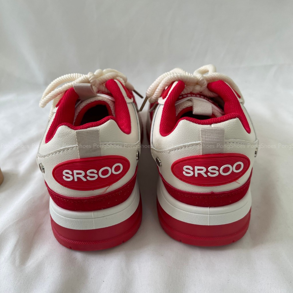 Giày Sneaker Phối Lưới Trắng Pong Shoes- Full Box- Mã 1639