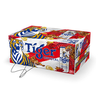 Hỏa tốc- Thùng 24 lon bia Tiger Crystal ( tiger bạc) mẫu xuân 2024
