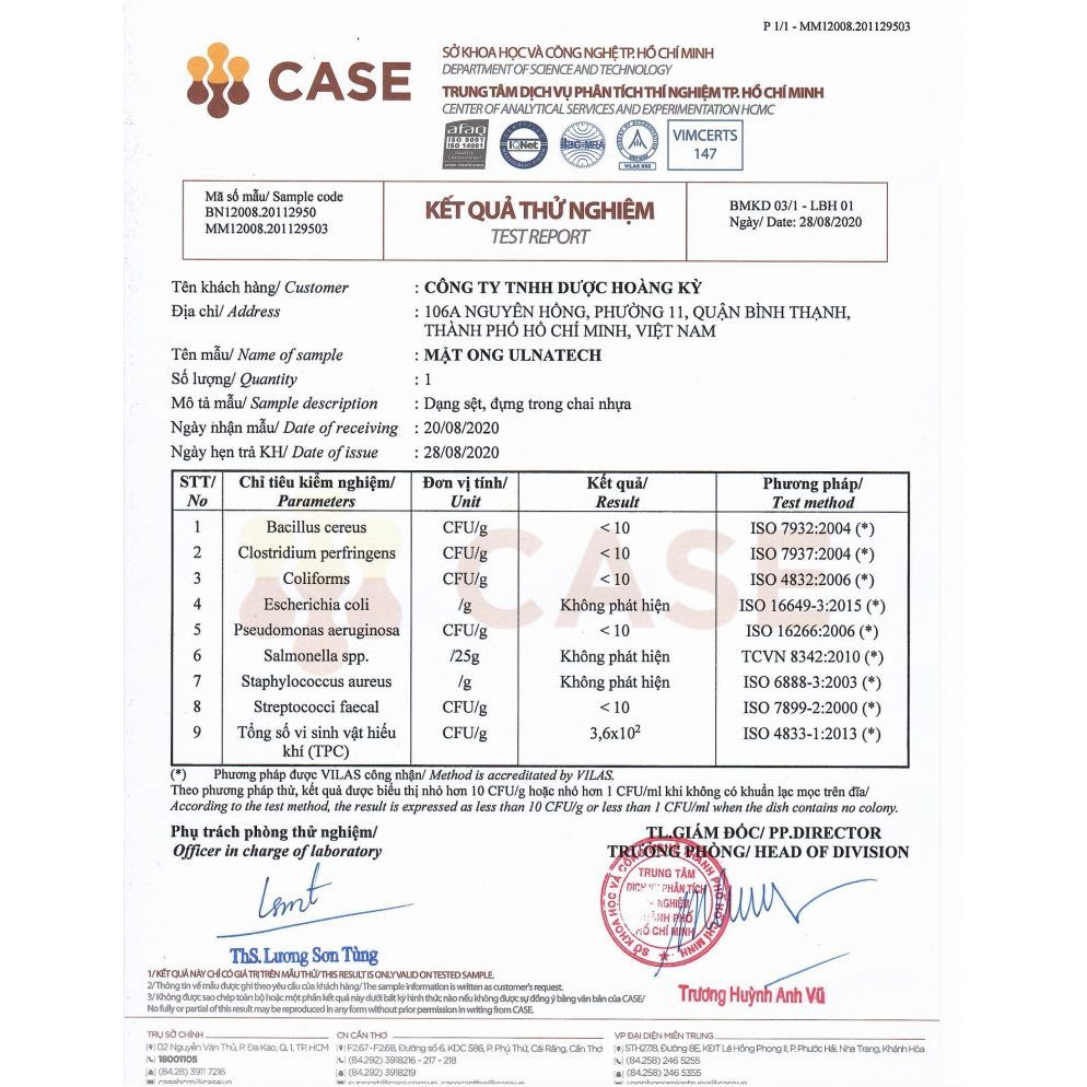 Combo 5 chai Mật ong Nano Ulnatech 100ml An Bình, Tặng 1 chai mật ong cùng loại.