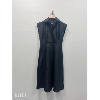 Đầm công sở đắp chéo chất Linen VNXK