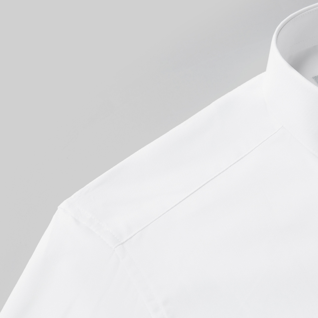 HLA - Áo sơ mi nam dài tay công sở mềm mịn thấm hút Micro-elastic absorbing classic long-sleeved white Shirt