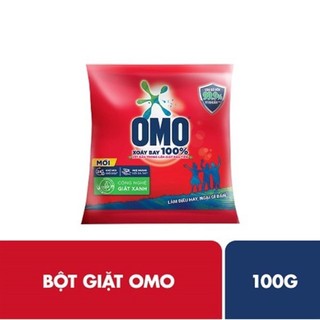 Bột giặt Omo 100g hệ bọt thông minh - xà bông giặt đồ omo