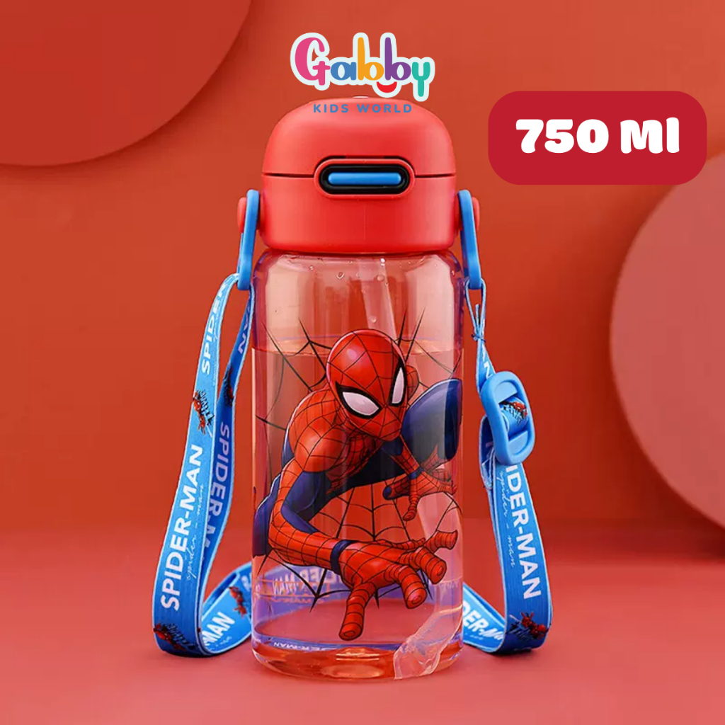 Bình Nước Siêu Nhân Nhện Spiderman Nhiều Mẫu Cho Bé Trai Đi Học, Đi Chơi