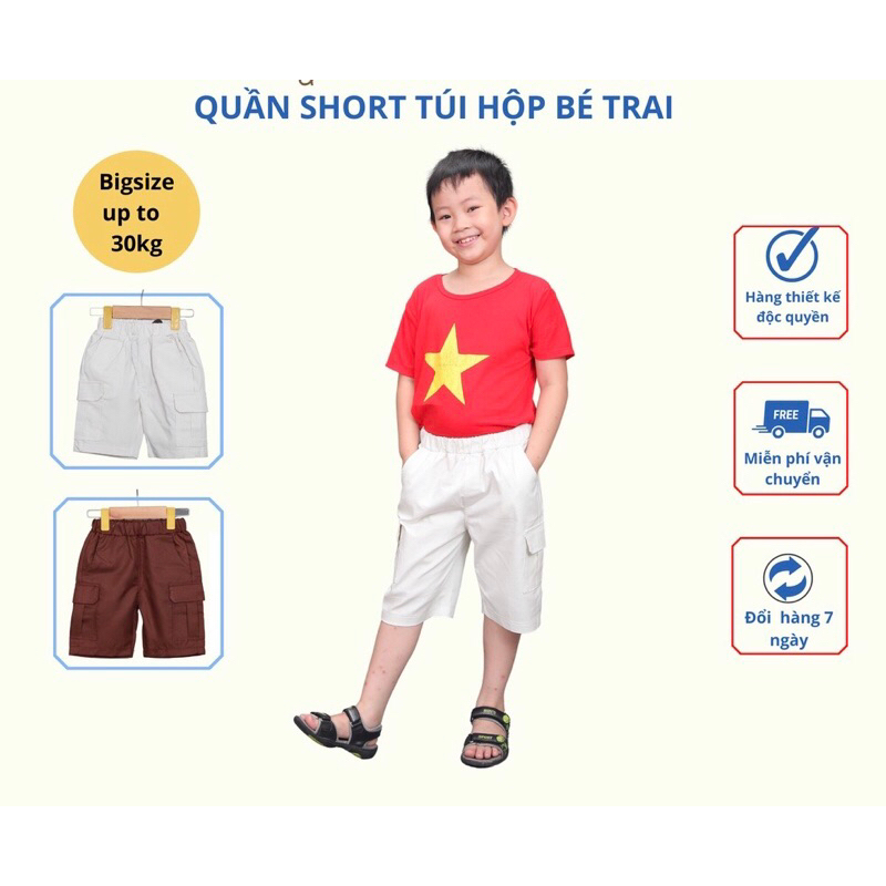 Quần short lửng cho bé từ 9-30kg