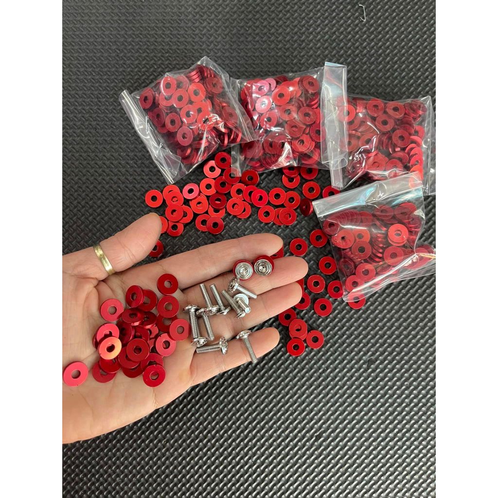 Lông đền Trơn 4ly 5ly 6ly 8ly 10ly 12ly 14ly , long đền nhôm 6li gắn lốc máy , dàn áo