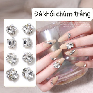 Đá khối chùm hót 2023- sét mix 14 viên - phụ kiện trang trí nail