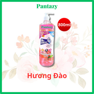 Nước rửa chén đậm đặc Mr.Fresh 800ml (Đào, Cam, Trà Xanh, Quế) - nước rửa bát