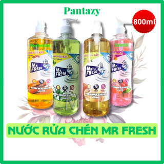 Nước rửa chén đậm đặc Mr.Fresh 800ml (Đào, Cam, Trà Xanh, Quế) - nước rửa bát