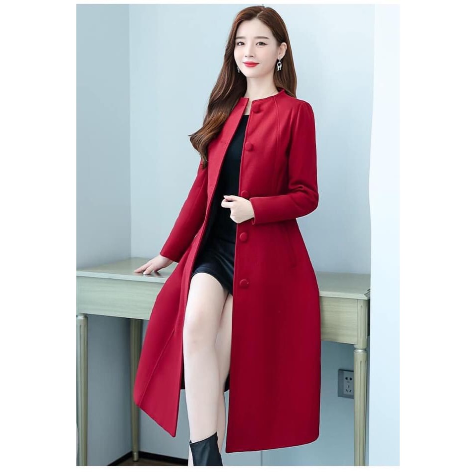 Áo khoác dạ măng tô Nữ cao cấp