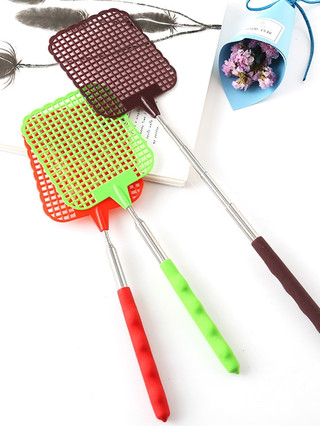 Vỉ đập đa năng ruồi bằng nhựa dẻo gia đình, có thể co giãn 26-73cm-LPERM