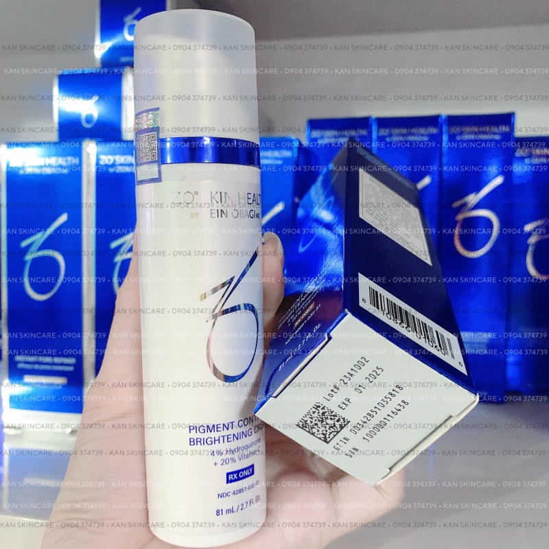 CT⭐ Kem giảm nám trắng da Zo Pigment Control Brightening Crème 4% HQ + 20% Vit C 81ml