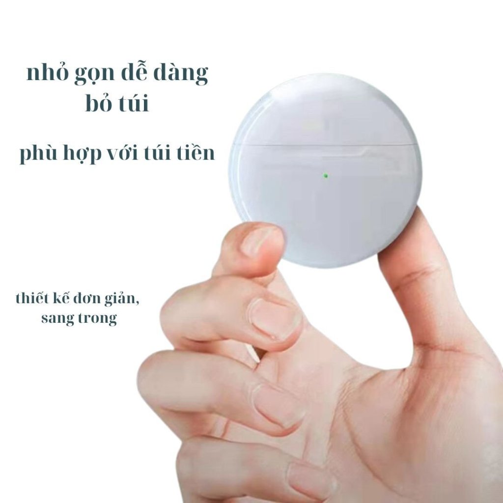 Tai Nghe Bluetooth Pro 6 Tws 5.0 Hai Tai Stereo Wireless Mini Headphone Với Micrô Tích Hợp Chất Lượng âm Thanh Hifi