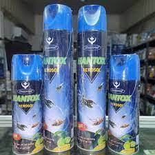 Bình Xịt Diệt Muỗi Ruồi Kiến Gián Hantox Aerosol 600ml