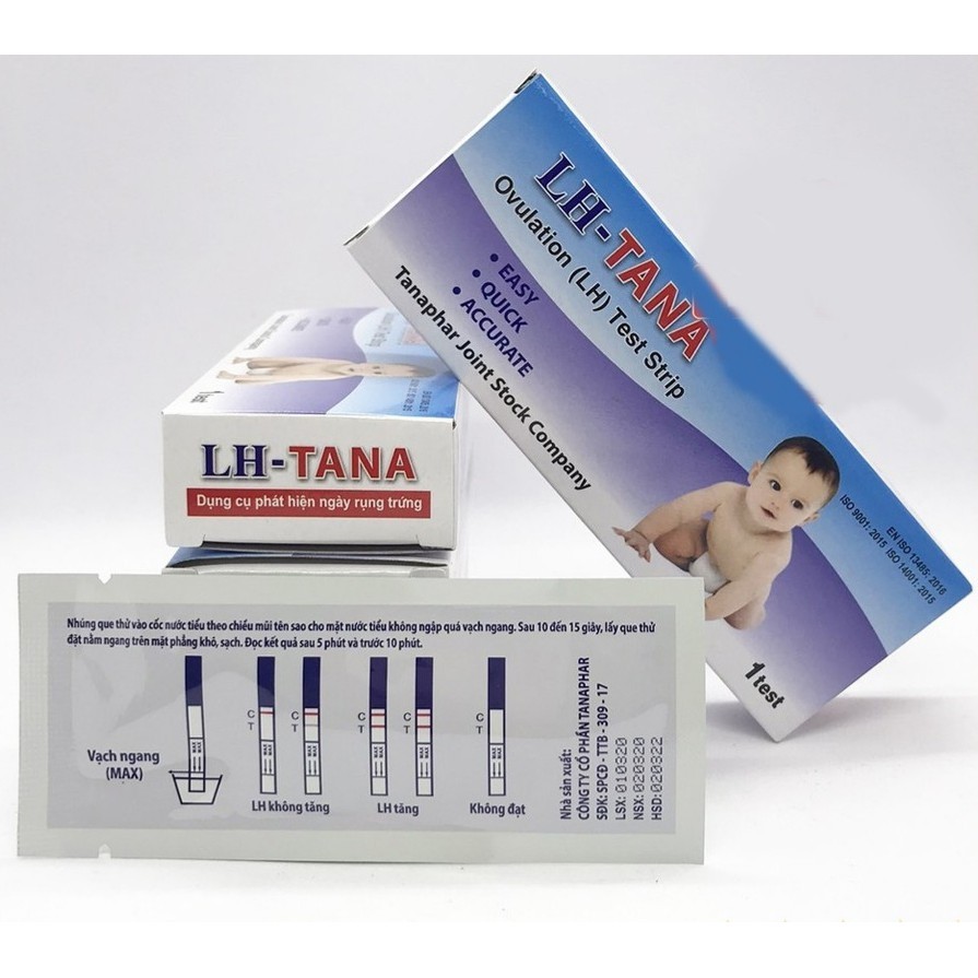Que Thử Rụng Trứng LH TANA - Que Canh Rụng Trứng, Phát Hiện Nhanh, Đơn Giản, Chính Xác (Hộp 1 Que) [Chính Hãng]