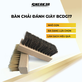 Bàn chải đánh giày lông heo, lông ngựa cao cấp sneak3r - bcdg17