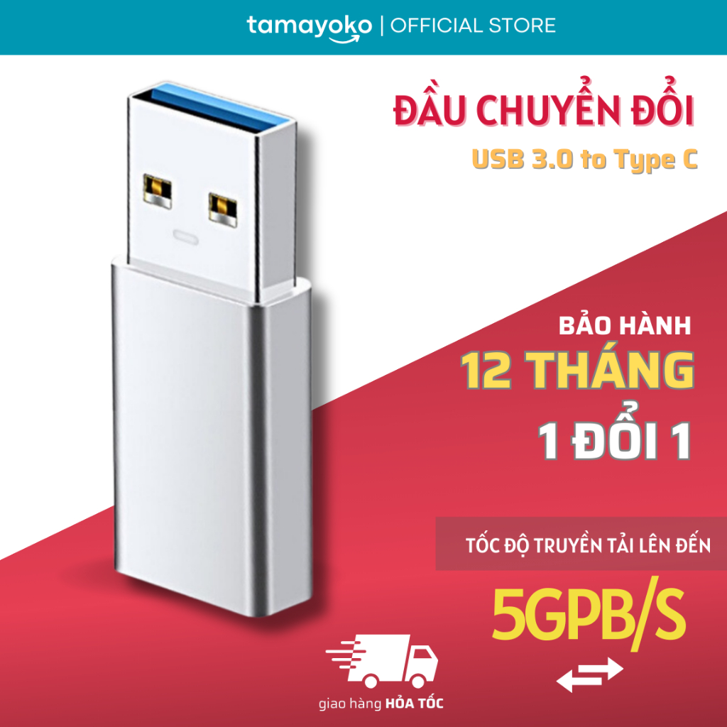 Đầu Chuyển Đổi USB 3.0 Sang USB Type C Tamayoko