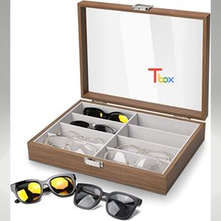 HỘP ĐỰNG KÍNH MẮT 8 NGĂN SANG TRỌNG BẰNG DA