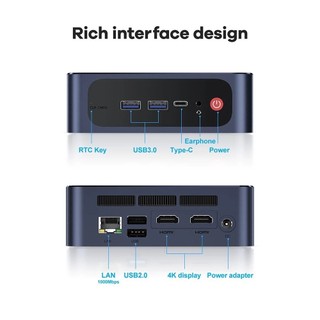 Máy tính để bàn Mini PC Beelink SEi12 Pro (intel i7 1260P | 32GB DDR5 | 500GB)