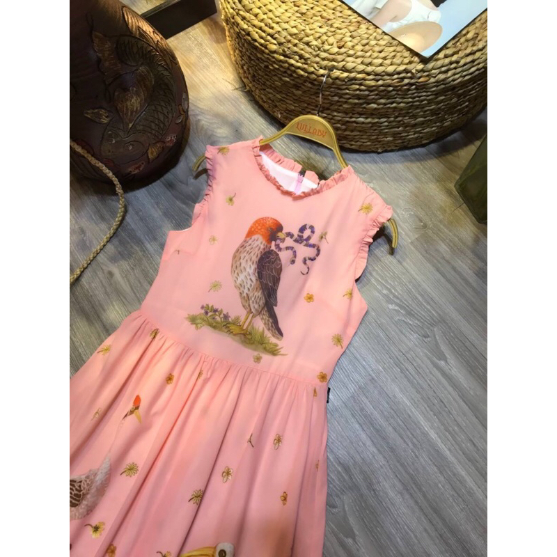 Đầm midi in hình