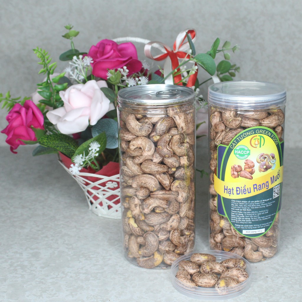 HẠT ĐIỀU RANG MUỐI CÒN VỎ LỤA SIZE ĐẠI A+ (380-390 HẠT/KG) HÀNG RANG MỚI MỐI NGÀY 250G-500G