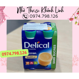 🌺 sữa cho bệnh nhân tiểu đường, ung thư, sau mổ delical - delical 20g protein - delical nắp xanh.