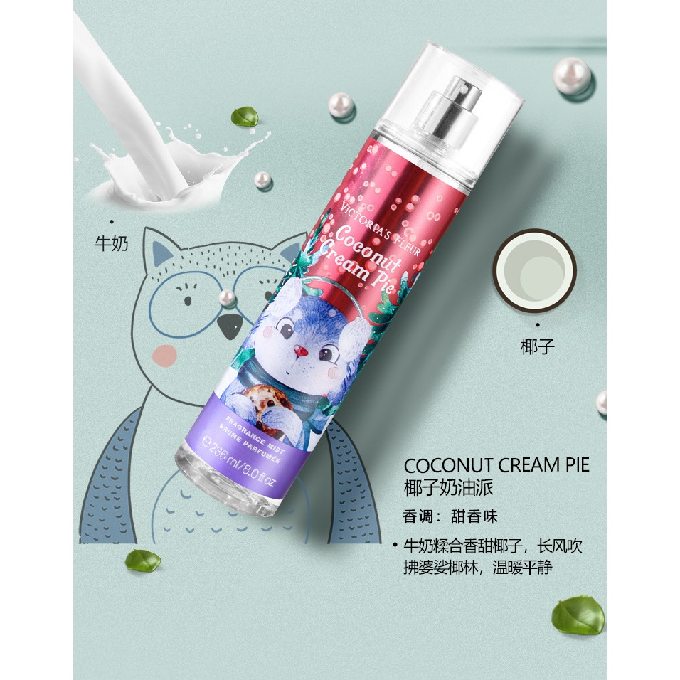 Xịt Body VICTORIA FLEUR Coconut Cream Pie 236ml NO.236076