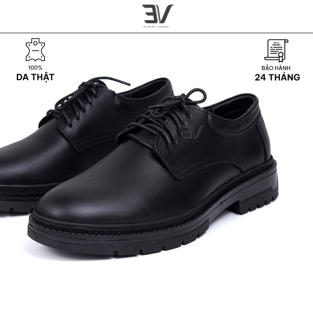 Giày da nam 3V kiểu dáng Dr huyền thoại - Da bò nappa đế khâu - 3V433